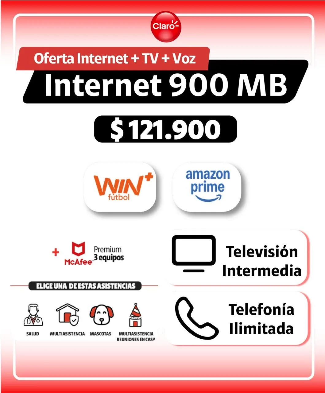 TRIPLE TV INTERMEDIA 500/900 MB imagen 2