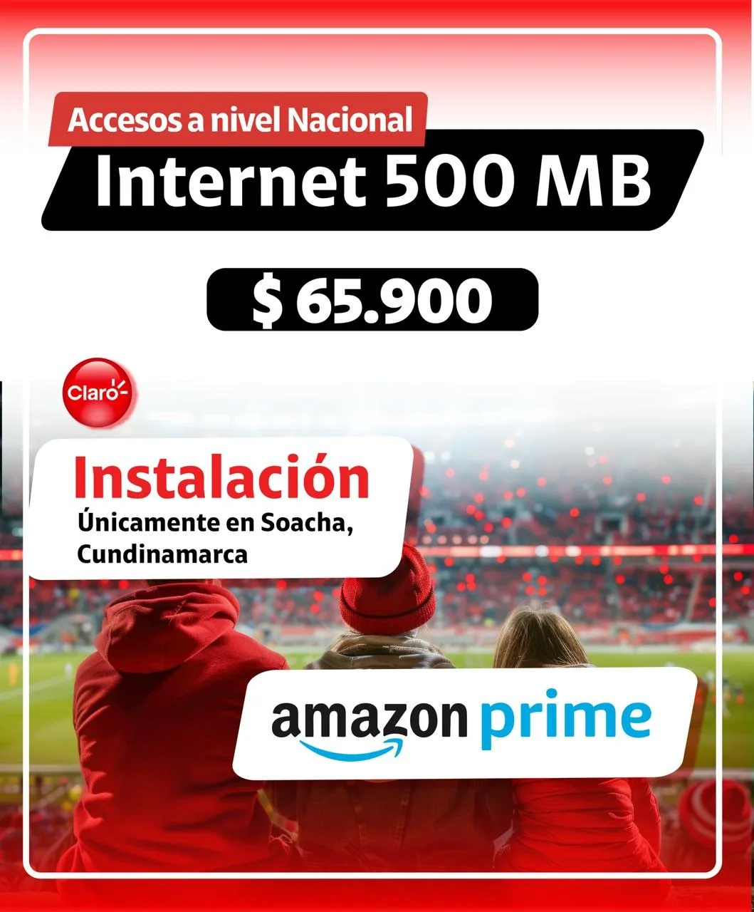 INTERNET 500 MB + PRIME VIDEO
